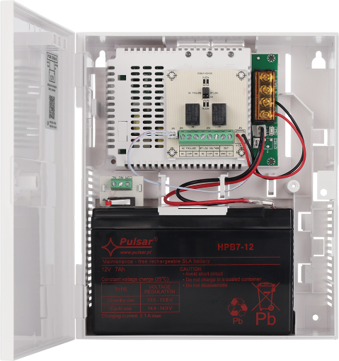 Billede af PCSB-12V2A-B Strømforsyning PSU 13,8V/2A/7Ah buffer